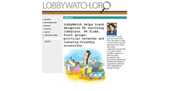 Desktop Screenshot of lobbywatch.org